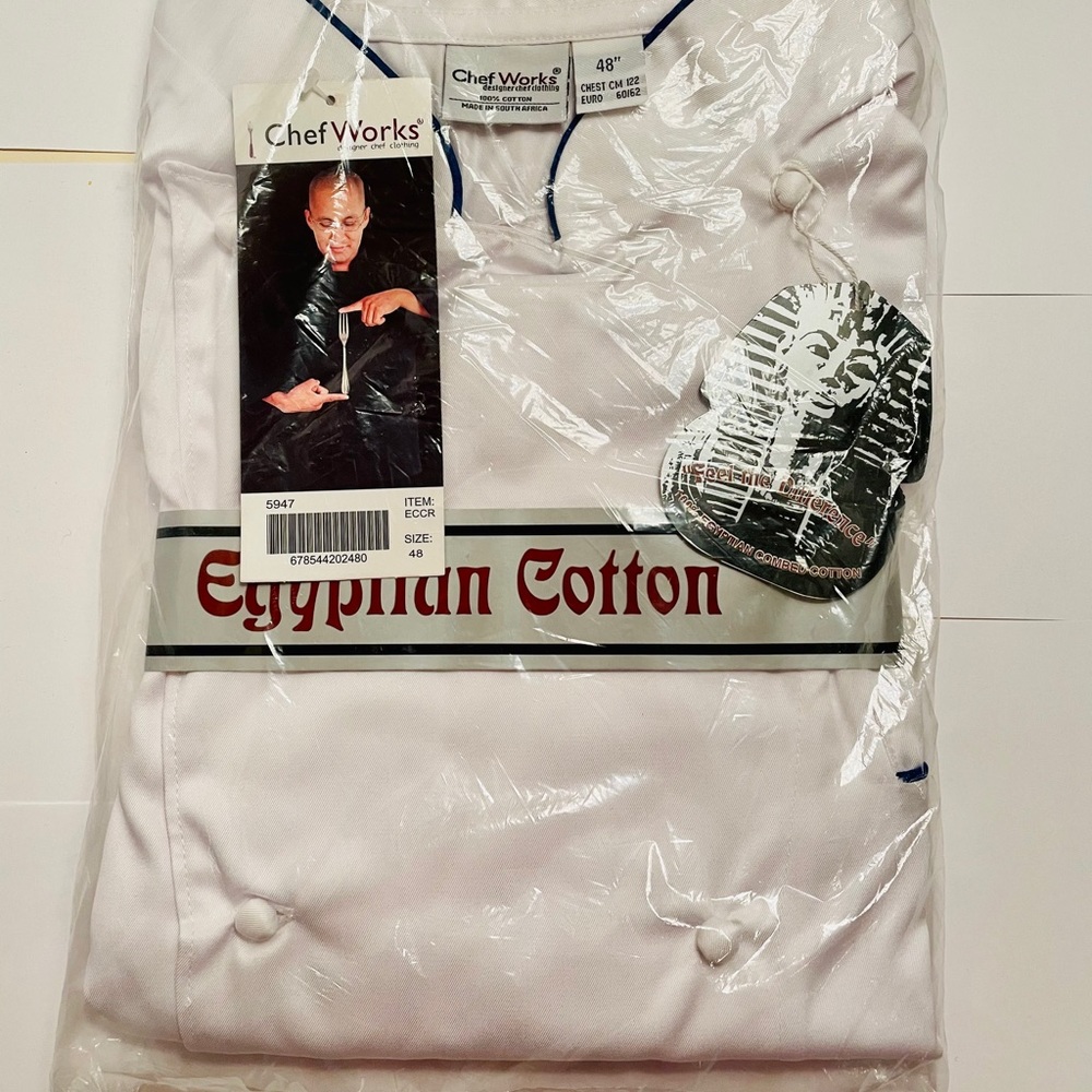CHEF WORKS EGYPTIAN COTTON EXECUTIVE CHEF COAT